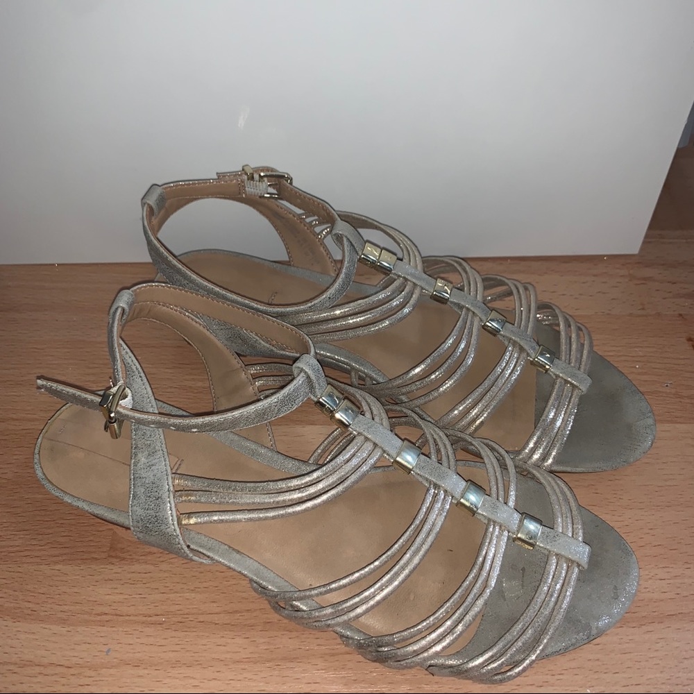 Aldo Gold Sandals